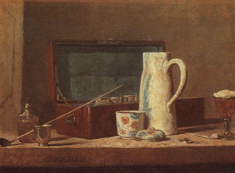 Jean Baptiste Simeon Chardin Pipes and Drinking Pitcher Spain oil painting art